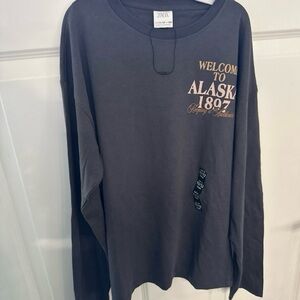 Zara Charcoal Long Sleeve with Alaska Print 11/12 boys